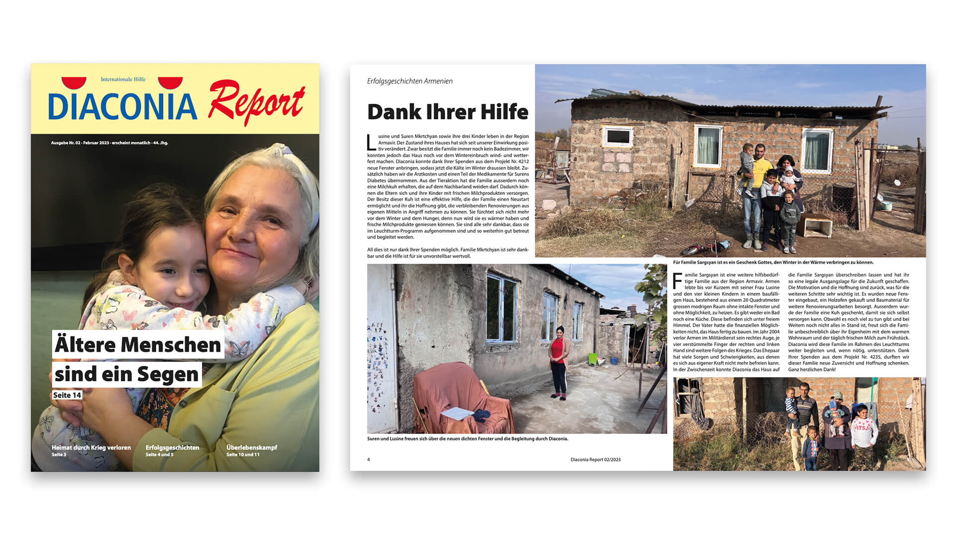 Monatlicher Report für Diaconia