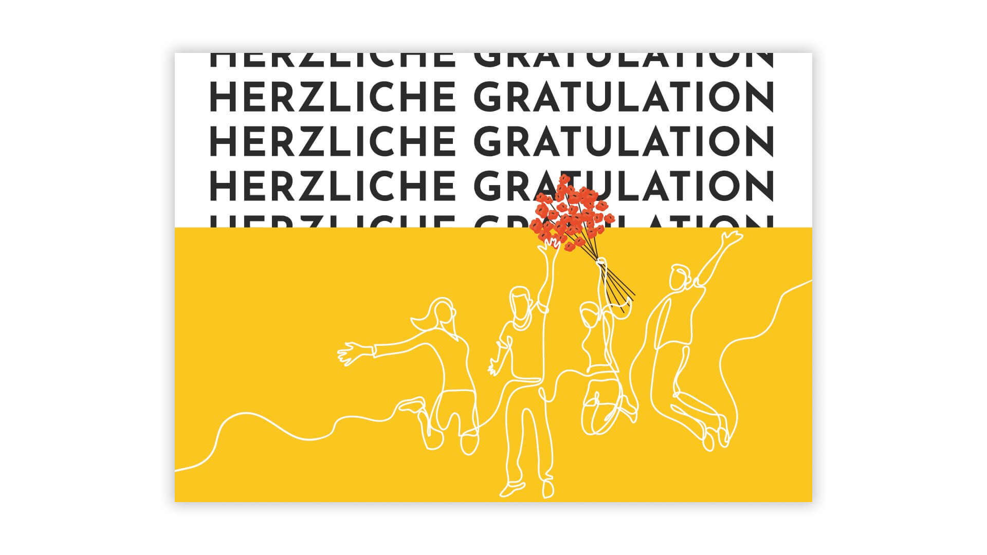 Geburtstagskarte für die Drehpunkt Personal GmbH
