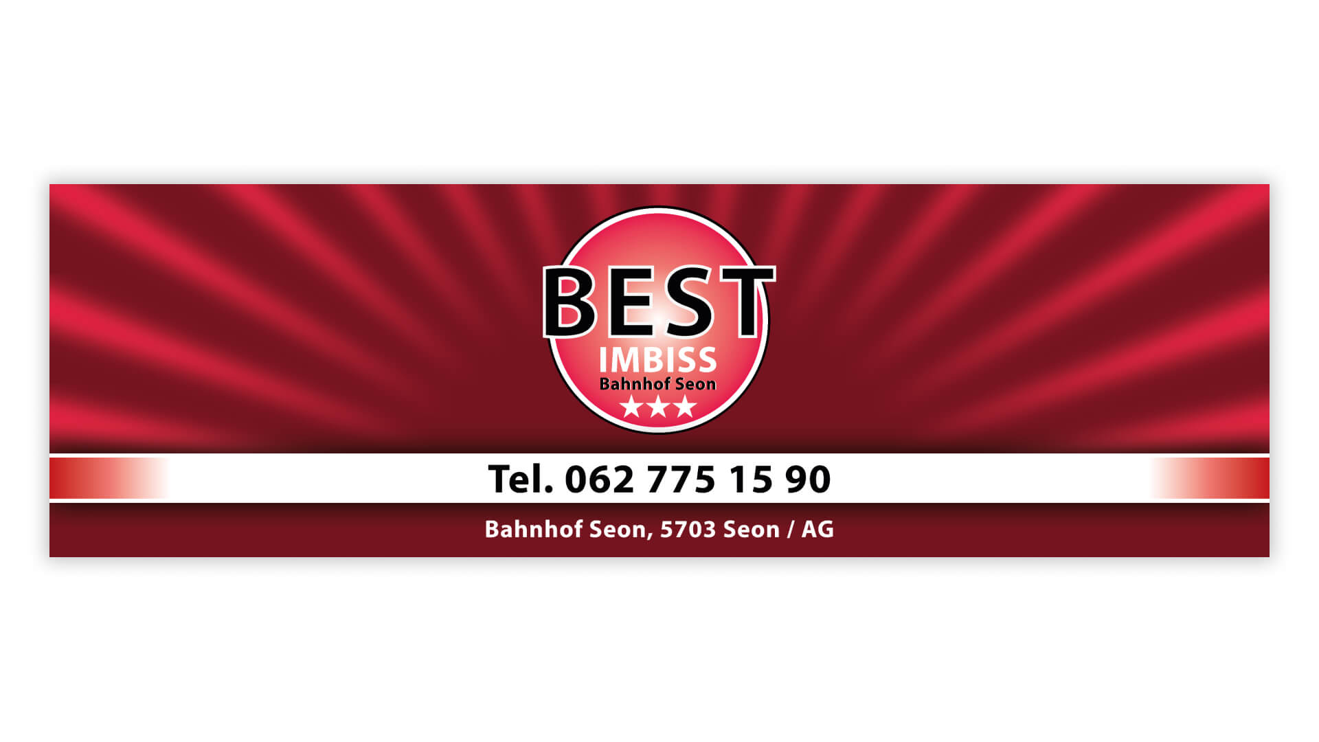 Bandenwerbung Best Imbiss Seon